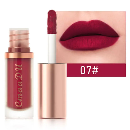CmaaDu 12Color Long-Lasting Lip Sense Color Makeup Waterproof  Lipsticks Matte Velvet Lip Gloss