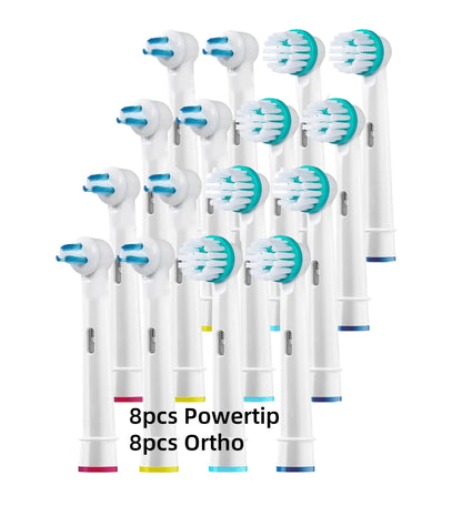 4/8/16 Pcs Interproximal Clean Replacement Brush Heads For Oral B Professional Ortho Orthodontic Electric Toothbrush Heads