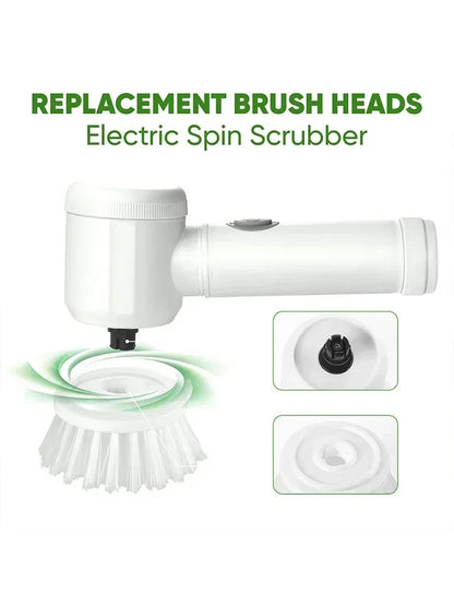 2025 Cordless Electric Spin Scrubber - 5 Brush Heads, IPX7 Waterproof, Rechargeable Bathroom Cleaner for Tile/Shower/Grout