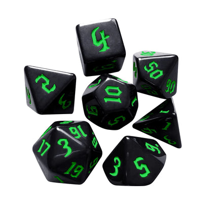 7Pcs/set  Electronic Luminous LED DND Dice Set Multiple Sided Dice for Adults Board Game Party Entertainment Toys