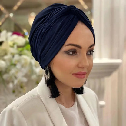 Muslim White Hijab Cap Undercap Abaya Hijabs For Woman Islamic Abayas Jersey Instant Wrap Women Crinkle Arabic Modal Silk Caps