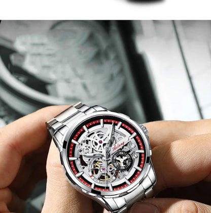 Unique Design AILANG Skeleton Dial Watch Men Luxury Brand Automatic Mechanical Men Watches relogio Waterproof