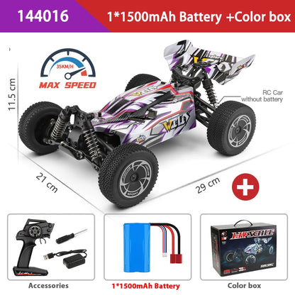 WLtoys 144016 Fast RC Cars 35KM/H OR 75KM/H 1/14 off Road 4WD Drift Toys,2.4G Remote Control Monster Truck for Adults and Kids