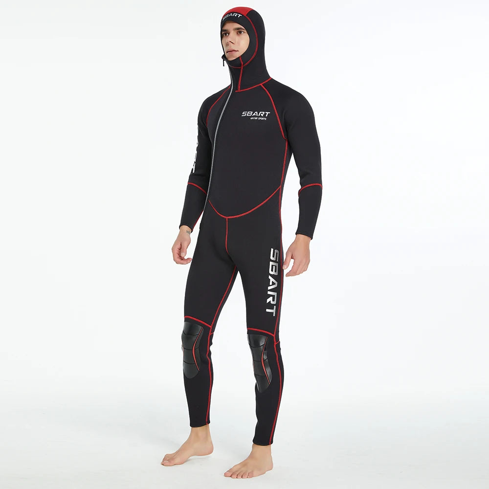 3MM diving suit men's and women's thickened diving suit men's warm hooded swimming wet suit surfing suit jellyfish suit