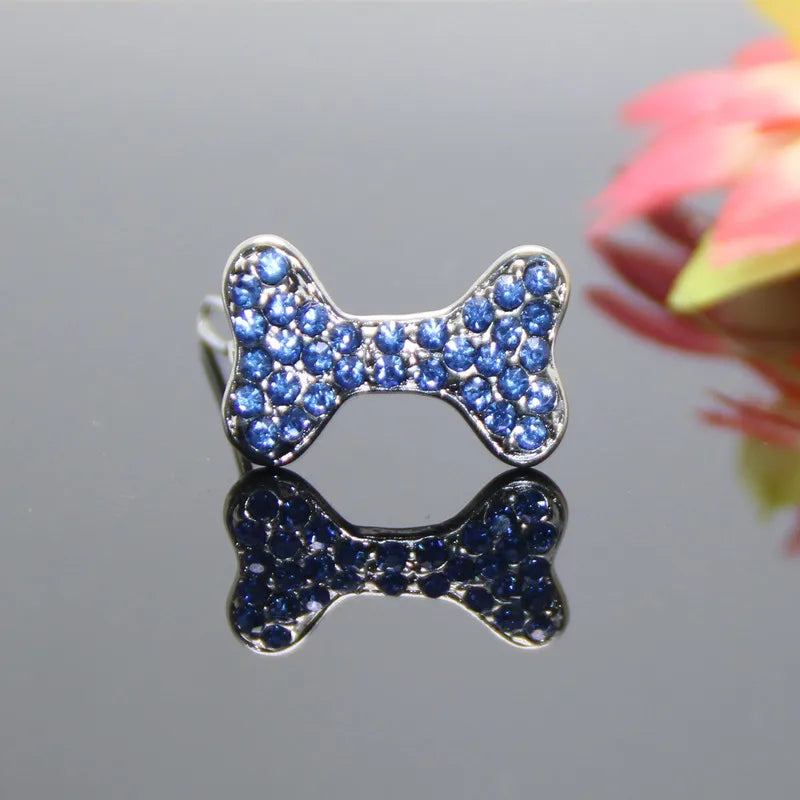 Bling Pearl Dog Collar Small and Medium Dogs Crown Hair Clips Puppy Accessories Doggy Heart and Bone Necklace Pet Supplies