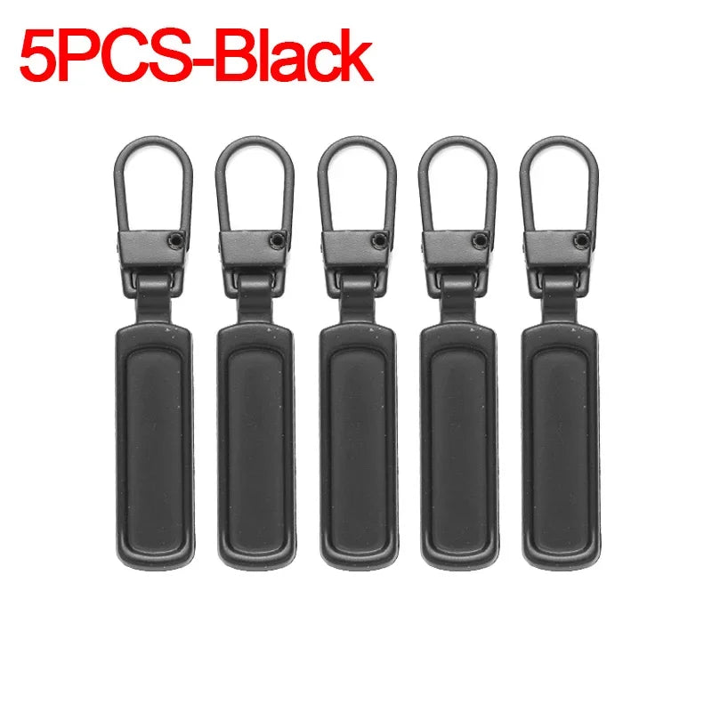 Detachable Zipper Puller Universal Replacement Tab Zippers Head Sliders Repair Kit for Suitcases Bags Clothing DIY Sewing Craft