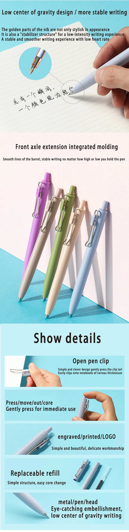New Japan UNI Small Thick Core Gel Pen UMN-SF Summer Limited Thick Black Uniball One Low Center of Gravity Uniball Signature Pen