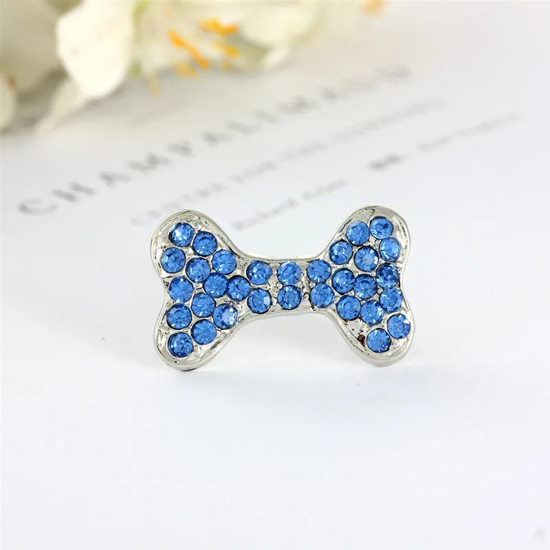Bling Pearl Dog Collar Small and Medium Dogs Crown Hair Clips Puppy Accessories Doggy Heart and Bone Necklace Pet Supplies