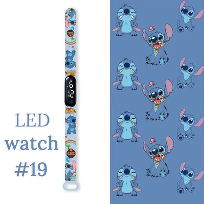 Fashion Stitch Children Watches Girls Waterproof Sport Wristband Women Bracelet  Kids LED Watch Touch Digital Clock