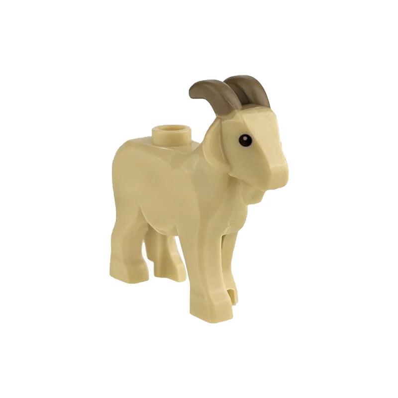 City Animal Zoo Farm Series Building Blocks Street View Panda Brown Bear Cat Pig Long Wool Sheep Cow Cattle Pet Bricks Toys Kids