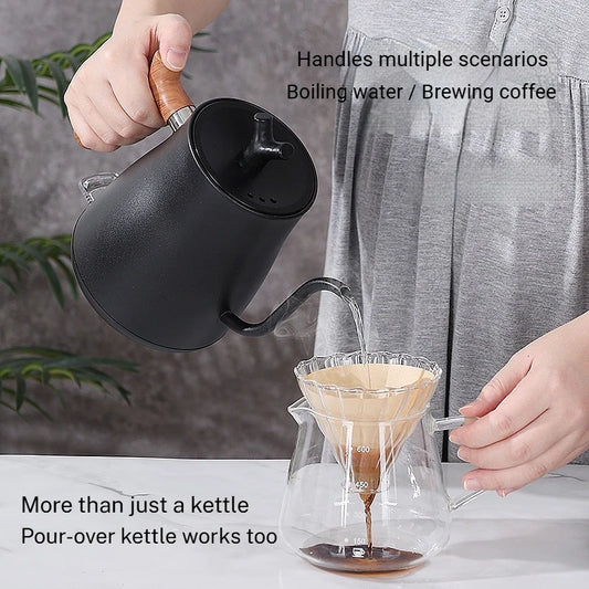 1000W Fast Electric Kettle, 1L Capacity, 304 Stainless Steel, One-Touch Boil & Dry Burn Protection