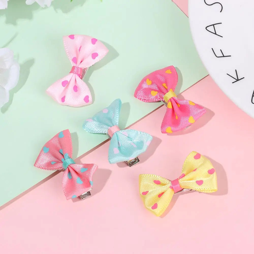 Hair Clips For Dogs Cat Sweet Bow Hairpins Colorful Hair Barrette Puppy Beauty Supplies Pet Butterfly Bows Pet Supplies