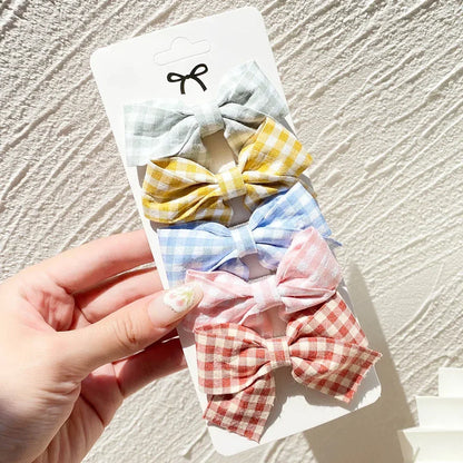 5/7pcs Baby Girl Hair Clips Set Cute Floral Bow Bunny Princess Hairpin for Toddler Girl Lovely Bang Side Clip Hair Accessories