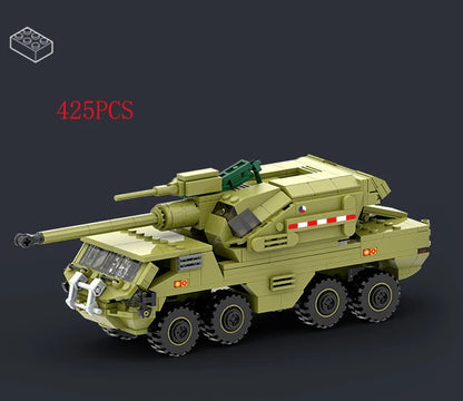 Military Vehicles Tank Sets SWAT Army City Police T34 Model Building Blocks DIY Brick Kids Toys Classic World War II WW2
