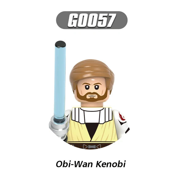 Jedi Temple Guard Building Blocks Count Dooku Mini Mace Windu Figurine Ahsoka Tano Bricks Qui-Gon jinn Figure Kids Toys G0108