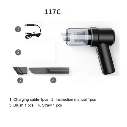 Car Wireless Vacuum Cleaner Strong Suction Portable Handheld Electric Vacuum Cleaner Wireless Home Cleaning Vacuum Cleaner