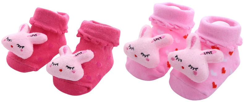 Baby Socks Girls Boys Newborn Accessories Cartoon Animals Kids Gift Clothes Children Infant Toddlers Stuff Anti Slip Toy Clothes