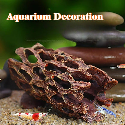 Aquarium Hideout Caves, Fish Shrimp Shelter Breeding Spawning Holes for Cichlids Plecos,Fish Tank Decor, Aquatic Pet Supplies