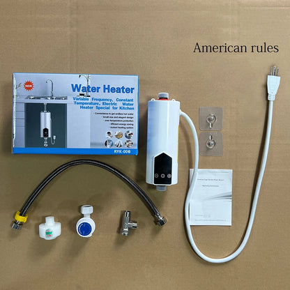 5500W 220V 110V Electric Instant Water Heater Tankless Kitchen Home Bathroom Shower Fast Hot Water LCD Digital Display 히터 순간온수기