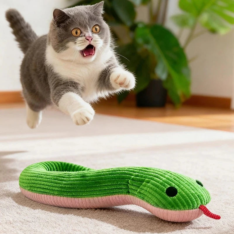 Hot sale Dog Toy Snake Interactive Toy Kitten  Kick Toy Interactive Pet Toy for Indoor Cats 16.5 Inches Pet Supplies