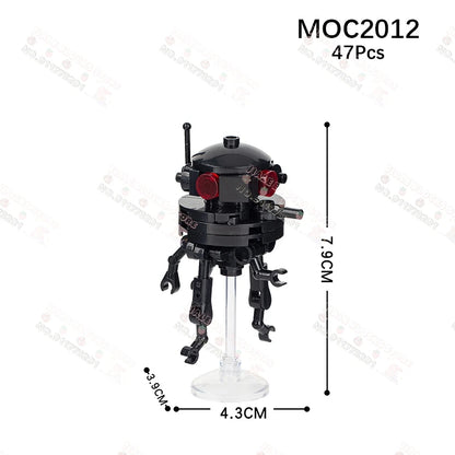 Sci-Fi Movie Series Droid Building Blocks Creative Mini Collector Turret Robot Annihilator Robot Model Bricks Toys For Kids Gift