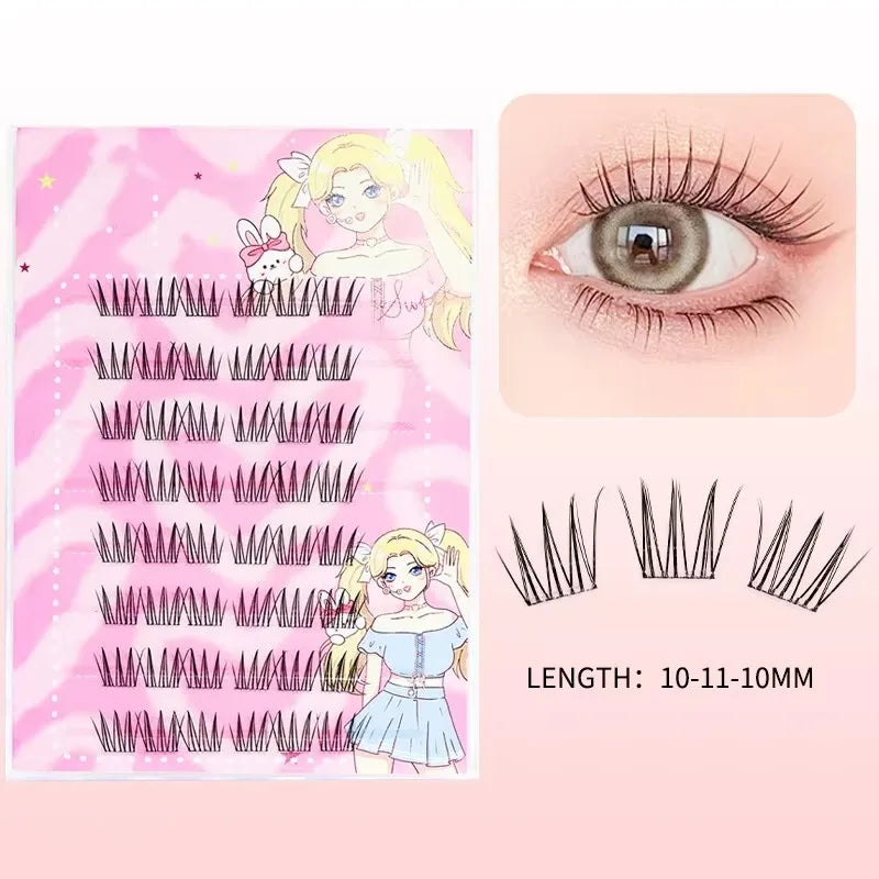 Self Adhesive Eyelashes Cluster Lashes No Glue Individual Lashes Soft Lash Clusters Reusable Self Adhesive Lashes Makeup