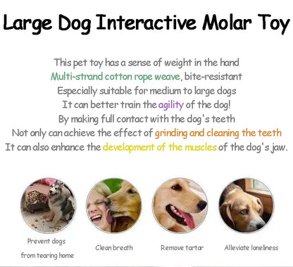 1pc Dog Toy Carrot Knot Rope Ball Cotton Rope Dumbbell Puppy Cleaning Teeth Chew Toy Durable Braided Bite Resistant Pet Supplies