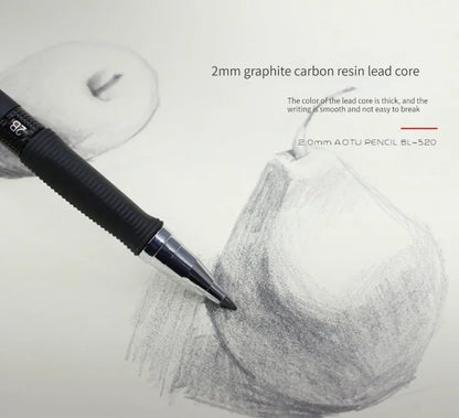 2.0mm Mechanical Pencil Black / Color Lead Refill 2B Sketching Pencil Art Sketch Painting Writing For School & Office Stationery