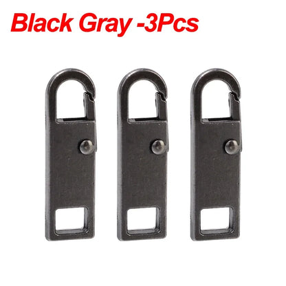 5/1Pcs Universal Metal Zipper Pull Tap Replacement Instant Repair Zipper Head Puller for Clothing Bags DIY Sewing Zipper Sliders