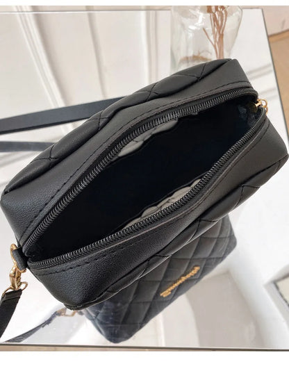 Tassel Small Messenger Bag For Women 2023 Trend Lingge Embroidery Camera Female Shoulder Bag Fashion Chain Ladies Crossbody Bags