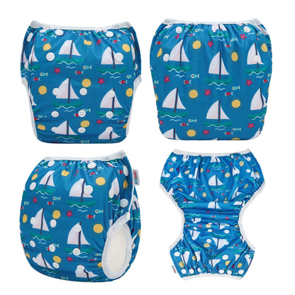 U PICK ALVABABY Swim Nappy Suitable for Swim Classes Fashion Design Reusable Swim Diaper for Baby Under 8 Months