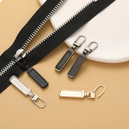 Detachable Zipper Puller Universal Replacement Tab Zippers Head Sliders Repair Kit for Suitcases Bags Clothing DIY Sewing Craft