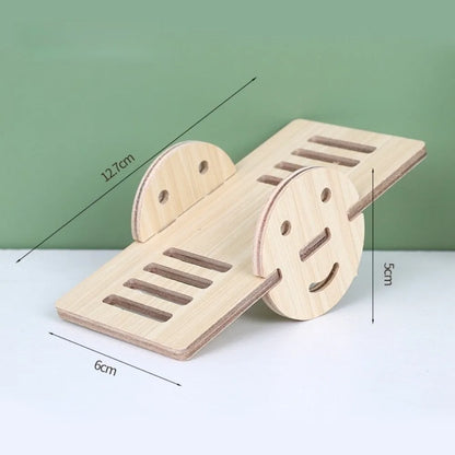 New Wooden Hamster Villa Easy to Install Durable Platform House Cage Accessories Chewable Hamster Climb Toy Pet Supplies