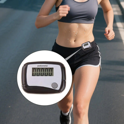 Pedometer for Walking Digital Fitness Sports Walk Meter 3D Step Pedometer for Sports Running Training Hiking Backpacking Travel