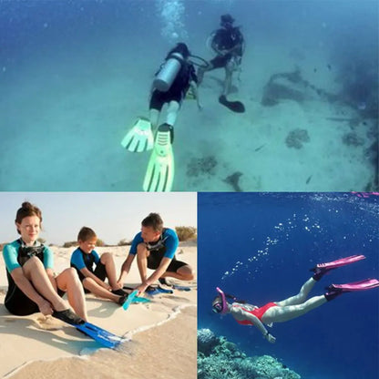 Training Equipment Adjustable Child Swimming Fins Snorkeling Foot Flippers Diving Accessories Scuba Diving Fins