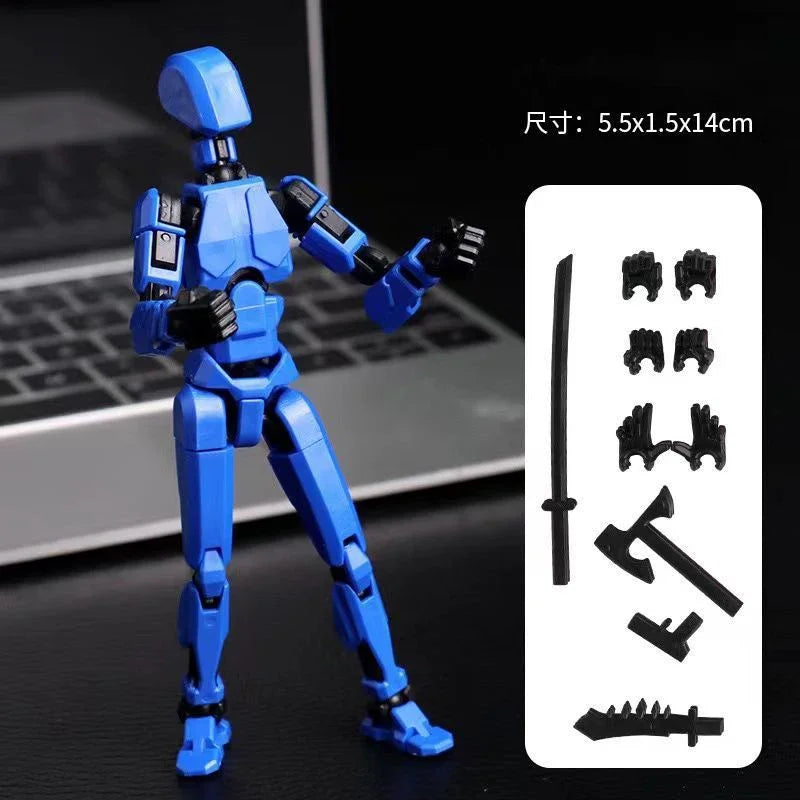 UNGH Multi-Jointed Action Figure Dragon 3D Printed Assembly Movable 13 Body Movable Robot Toys Gifts For Children