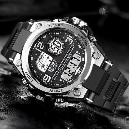 MAYZHISU Sports Electronic Watch for Man Student Teens Outdoor Waterproof Men's Sports Watches LED Digital Clock