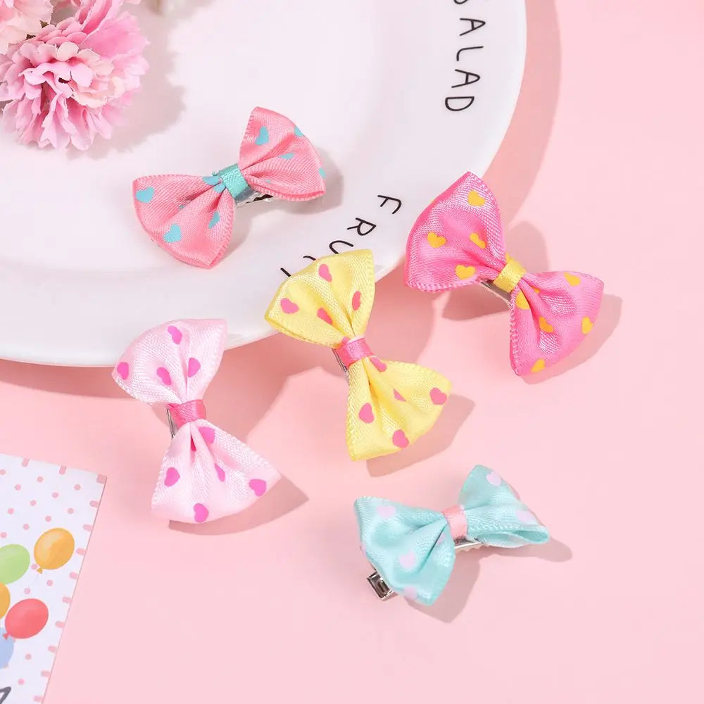 Hair Clips For Dogs Cat Sweet Bow Hairpins Colorful Hair Barrette Puppy Beauty Supplies Pet Butterfly Bows Pet Supplies