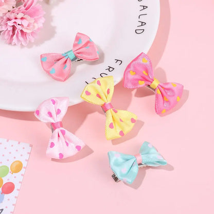 Hair Clips For Dogs Cat Sweet Bow Hairpins Colorful Hair Barrette Puppy Beauty Supplies Pet Butterfly Bows Pet Supplies