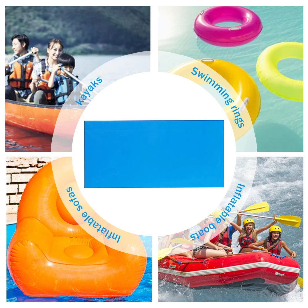 10pcs Swimming Pool Repair Kit Multifunctional PVC Underwater Repair Patches Wear-Resistant Croppable Inflatable Boat Supplies