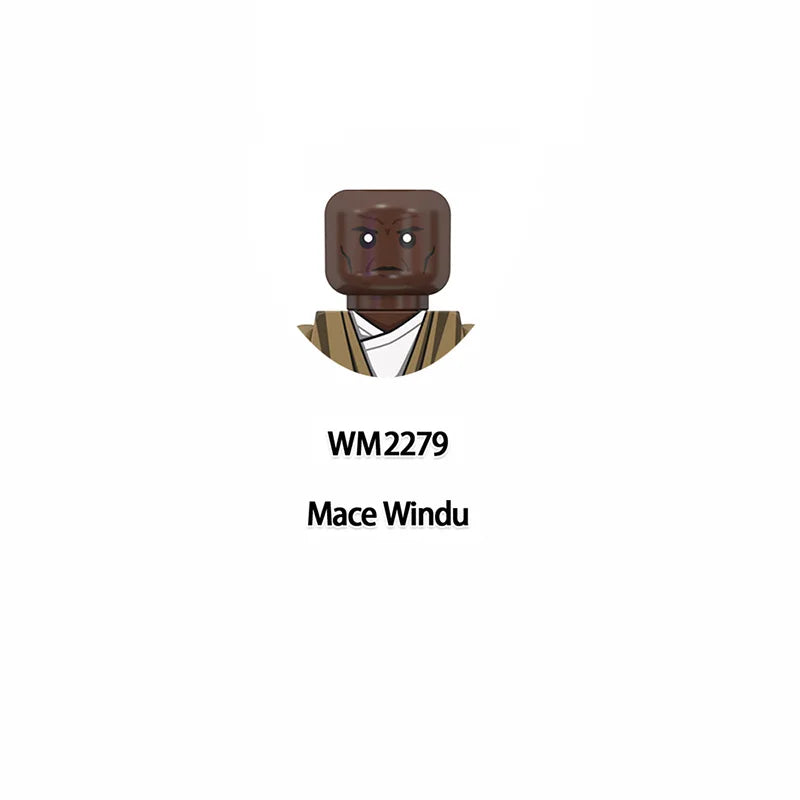 Jedi Temple Guard Building Blocks Count Dooku Mini Mace Windu Figurine Ahsoka Tano Bricks Qui-Gon jinn Figure Kids Toys G0108
