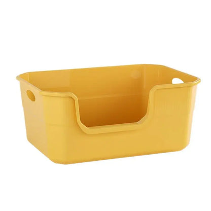 Open-Top Cat Potty Cat Garbage Odor-Resistant Bin Large Capacity Large Size Semi Enclosed Anti-Spla Cat Toilet Pet Supplies