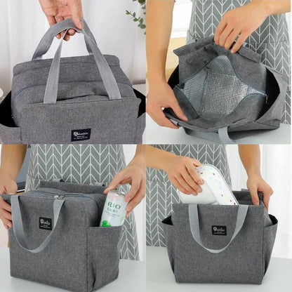 Snoopys Portable Lunch Drink Carrier Insulated Bag Fresh Cooler Pouch Food Thermal Box Tote Picnic Container Bags Cute Kids Gift