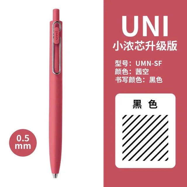 New Japan UNI Small Thick Core Gel Pen UMN-SF Summer Limited Thick Black Uniball One Low Center of Gravity Uniball Signature Pen