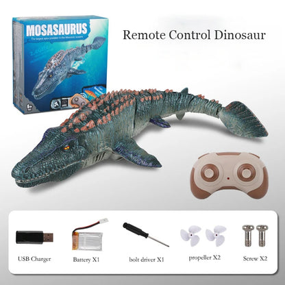 2.4G Remote Control Dinosaur Kid Mosasaurus Diving Toy Rc Boat Outdoor Toy Water For Swimming Pool Bathroom Bath Toys For Kids