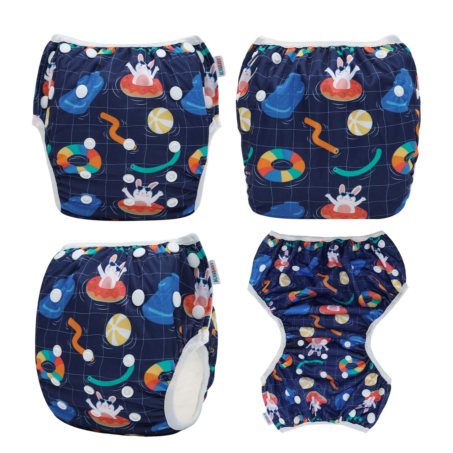 U PICK ALVABABY Swim Nappy Suitable for Swim Classes Fashion Design Reusable Swim Diaper for Baby Under 8 Months