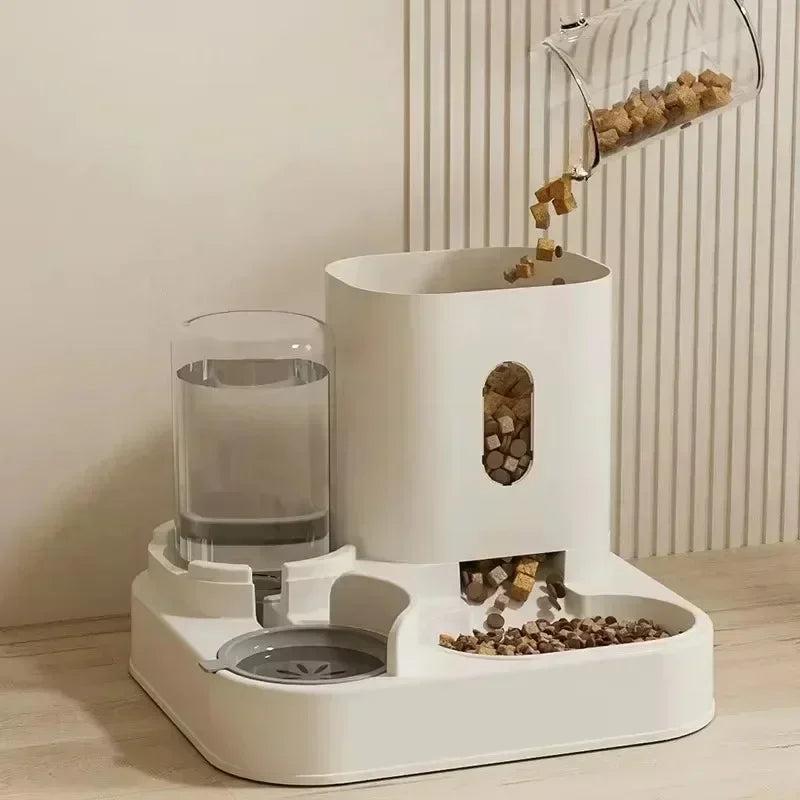 Ee2 In 1 Gravity Pet Feeder Water Dispenser Strike,Automatic Cat Dog Food Water Bowl Basin Dogs Pet Supplies