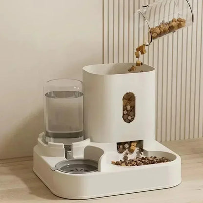 Ee2 In 1 Gravity Pet Feeder Water Dispenser Strike,Automatic Cat Dog Food Water Bowl Basin Dogs Pet Supplies