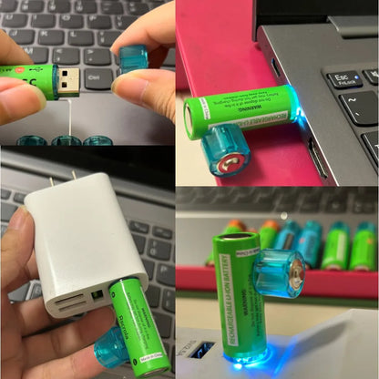 Universal AA Rechargeable Battery Durable 5500mAh Li-ion Battery AA USB Direct Charging for Toys Clocks Game Controllers Cameras