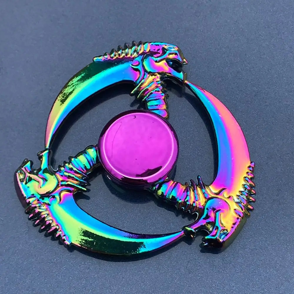 Dragon Wings Hand Spinner High Speed Low Noise Fingertip Gyro Alloy Anti Pressure Metal Rainbow Finger Spinner Children Toys